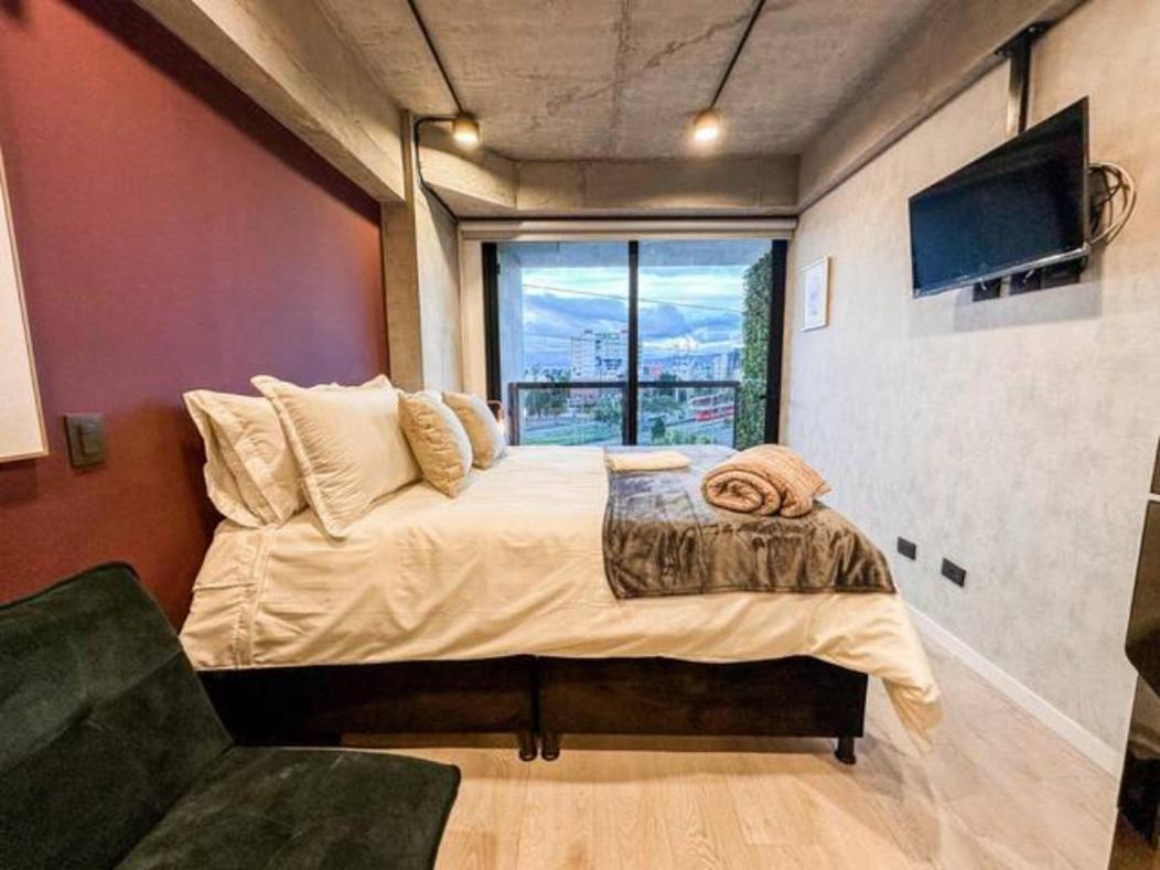 Appartement Skyline - Elegant Living With Coworking & Scenic Views Bogotá